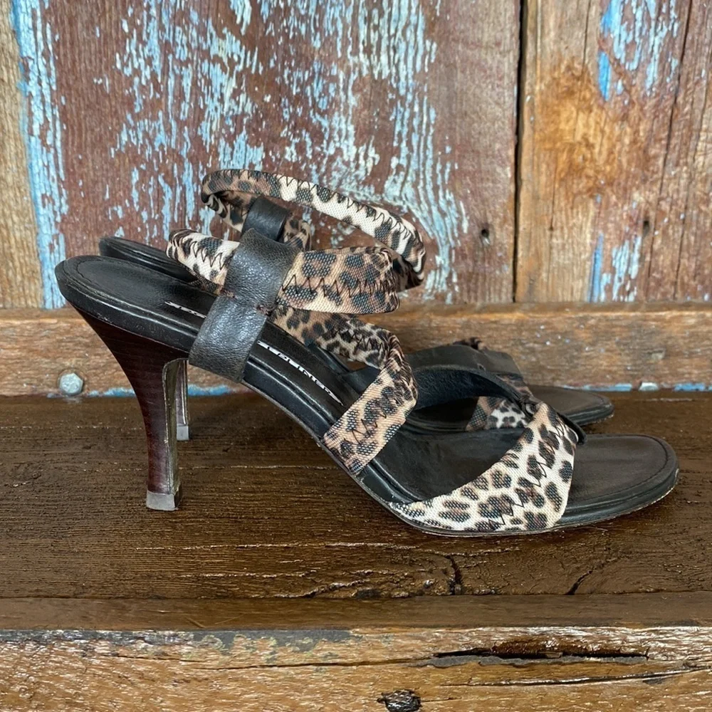 Donald Pliner Heeled Leopard Sandals